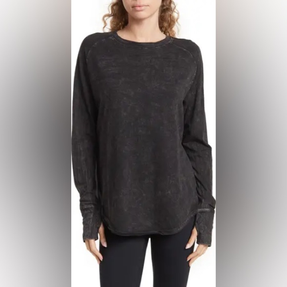Zella Relaxed Washed Long Sleeve Tee